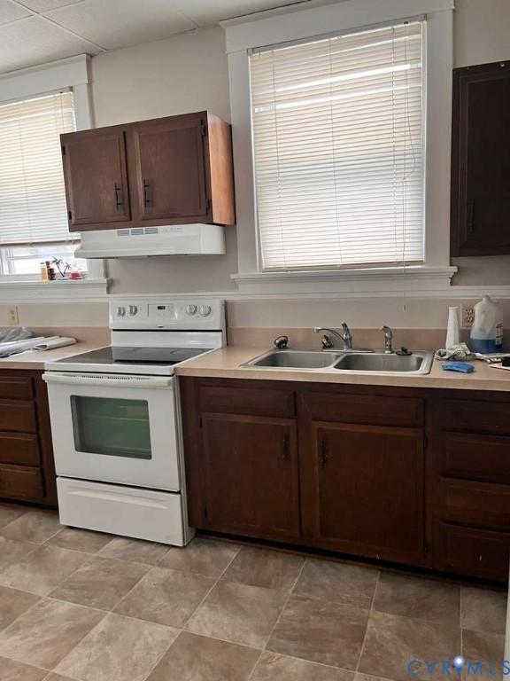 2702 Seminary Avenue Richmond, VA 23220 - Photo 14 of 29 Kitchen with white range with electric cooktop, li