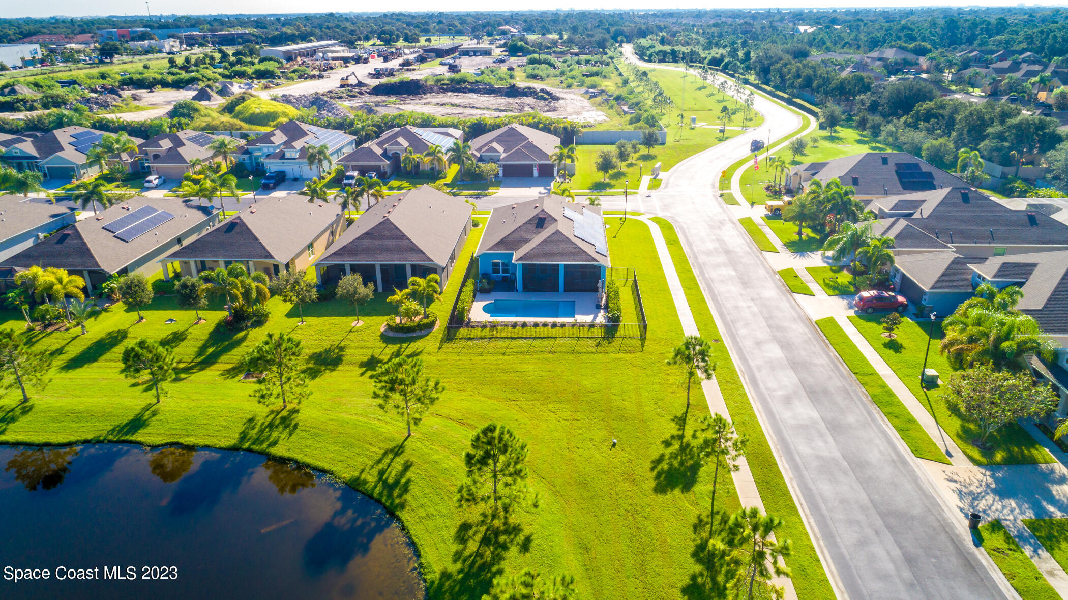 4475 Ruthann Circle Melbourne, FL 32934 - Photo 38 of 45 Rear Aerial View