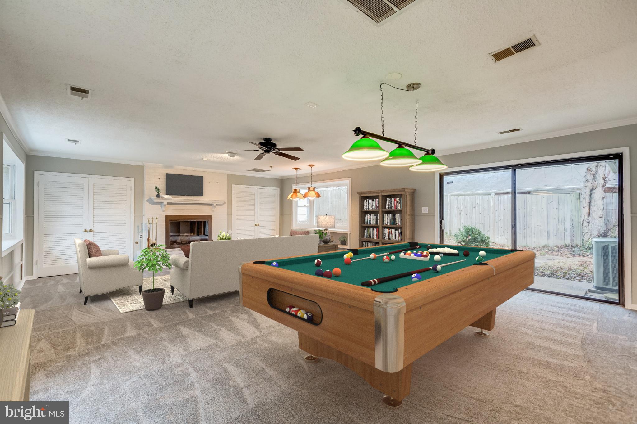 7303 Dickenson Street Springfield, VA 22150 - Photo 24 of 41 Virtually staged. Perfect for the Big Game/movies