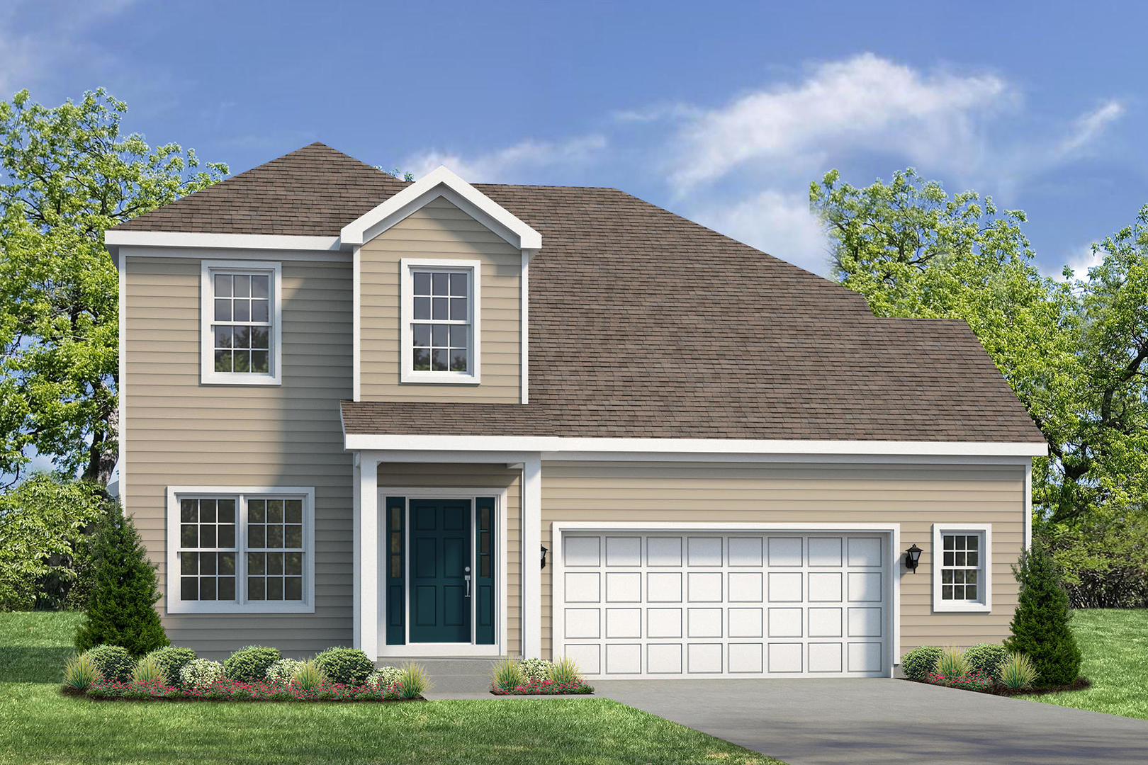 715 Maplewood Circle Elburn, IL 60119 - Photo 1 of 32 a front view of a house with garden