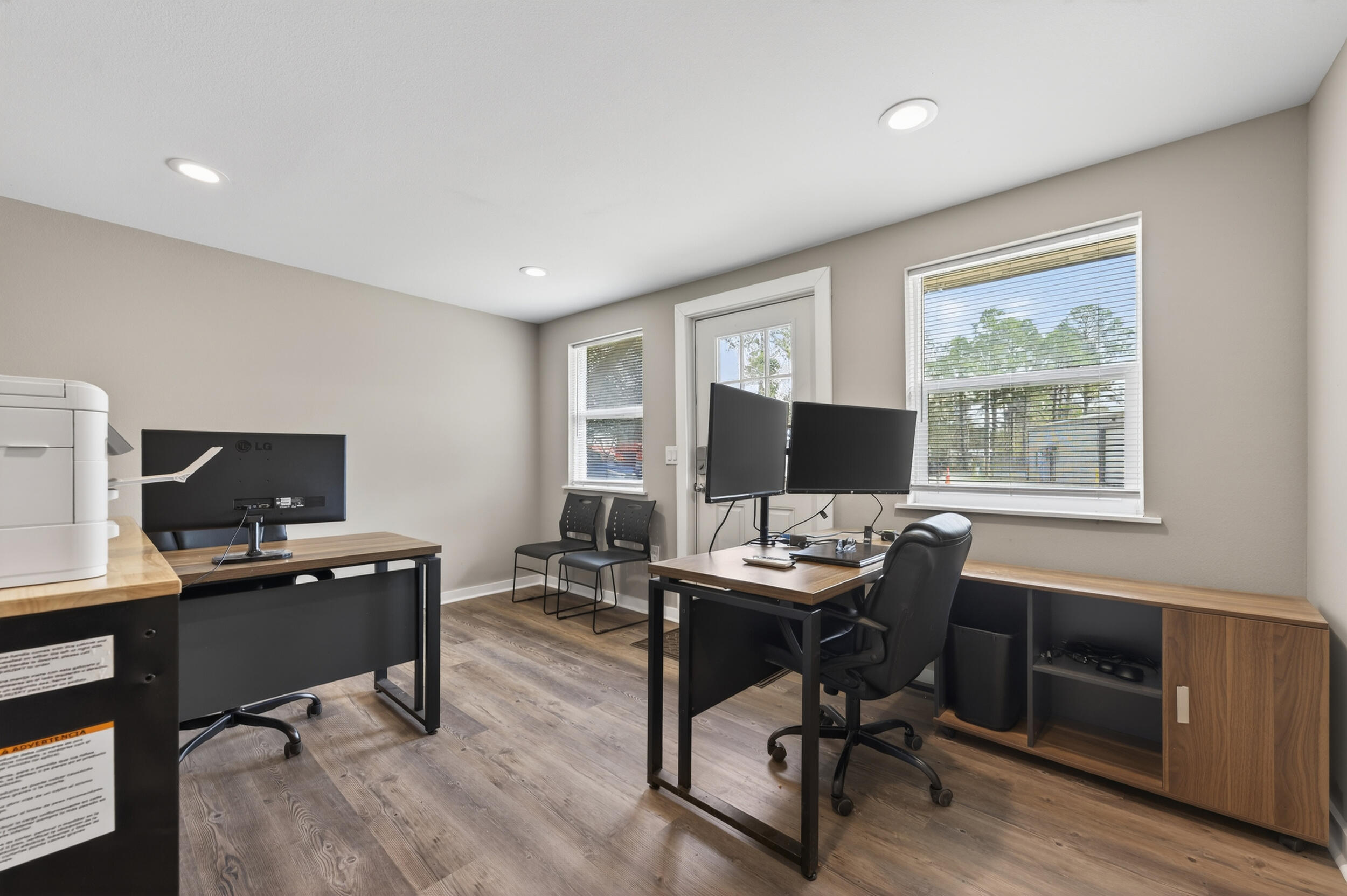 60 McDaniels Fishcamp Road, Unit A Freeport, FL 32439 - Photo 38 of 67 a view of a workspace with furniture and a window