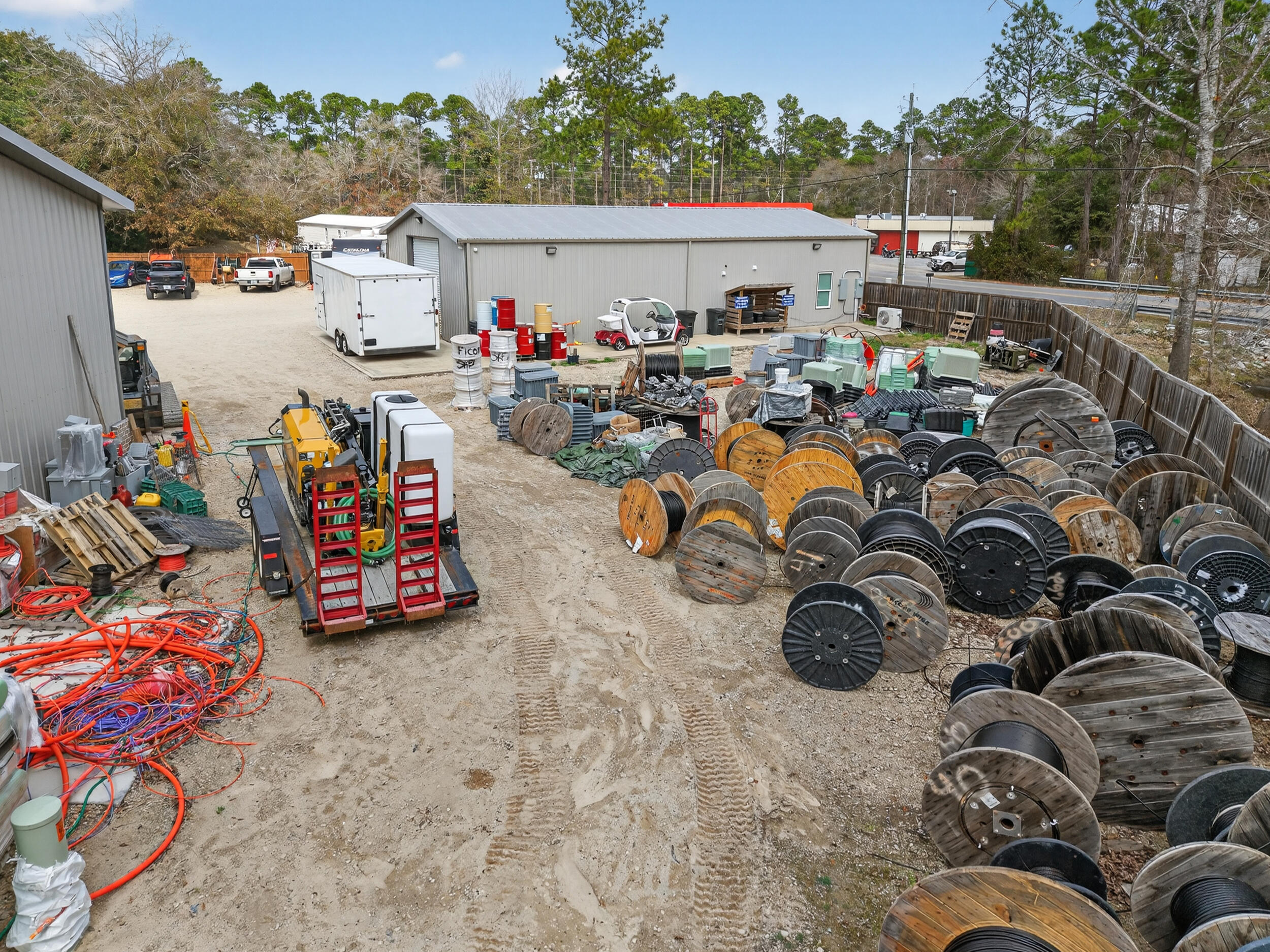 60 McDaniels Fishcamp Road, Unit A Freeport, FL 32439 - Photo 55 of 67 a view of a garage with a lot of stuff