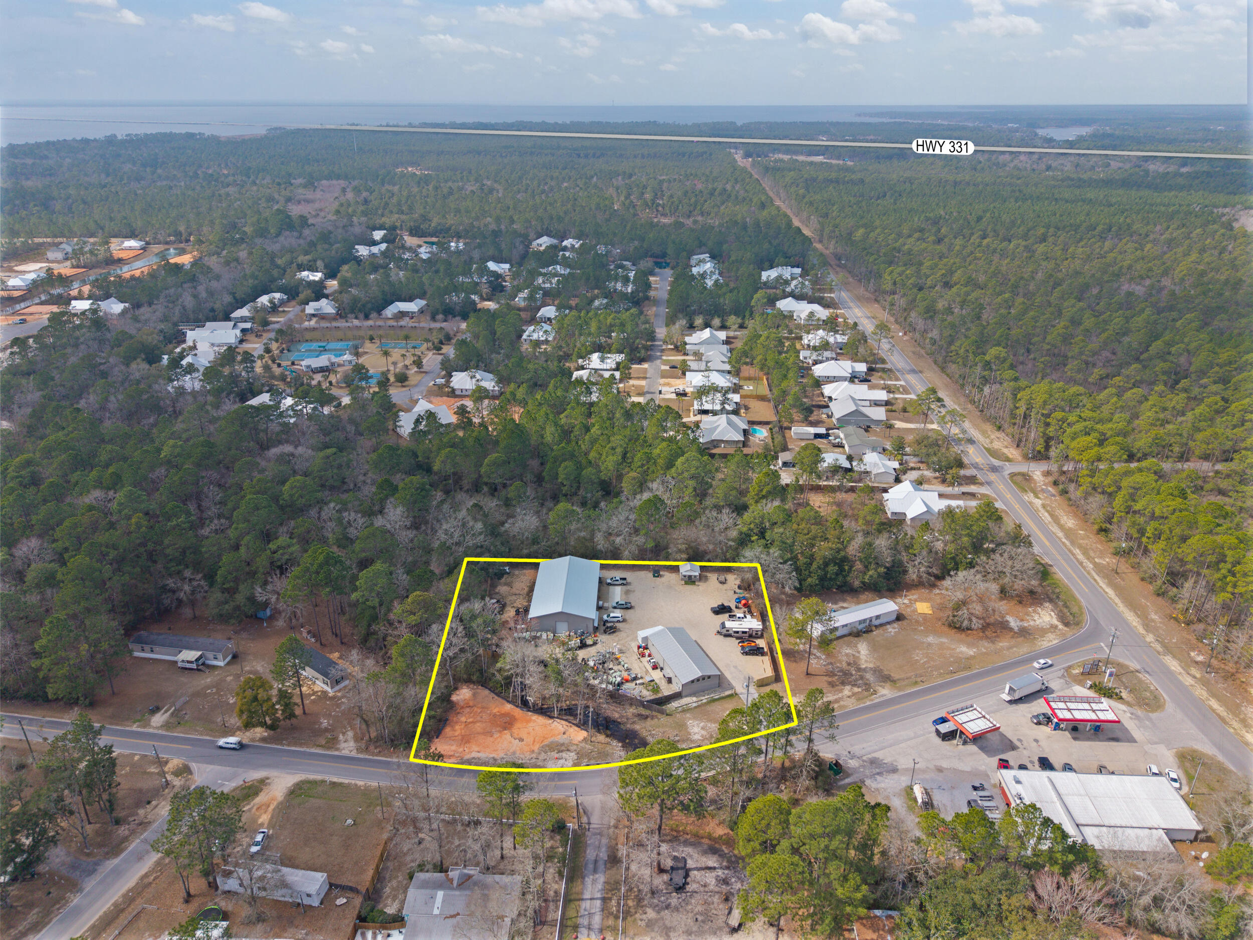 60 McDaniels Fishcamp Road, Unit A Freeport, FL 32439 - Photo 60 of 67 an aerial view of a house with a ocean view