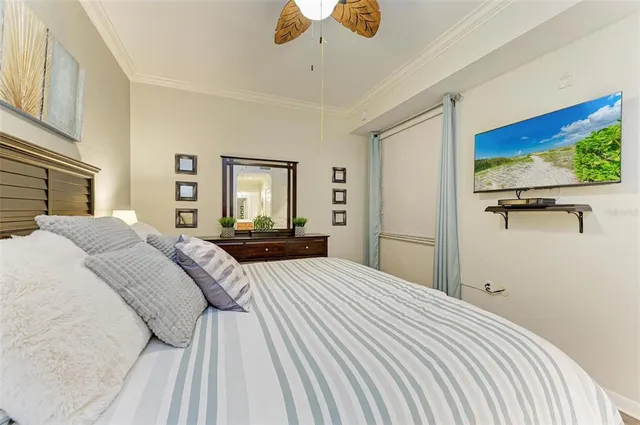 a view of a hallway with wooden floor and closet