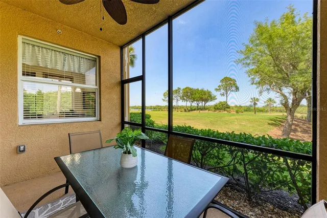 a view of a swimming pool and an ocean
