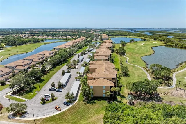 an aerial view of multiple house