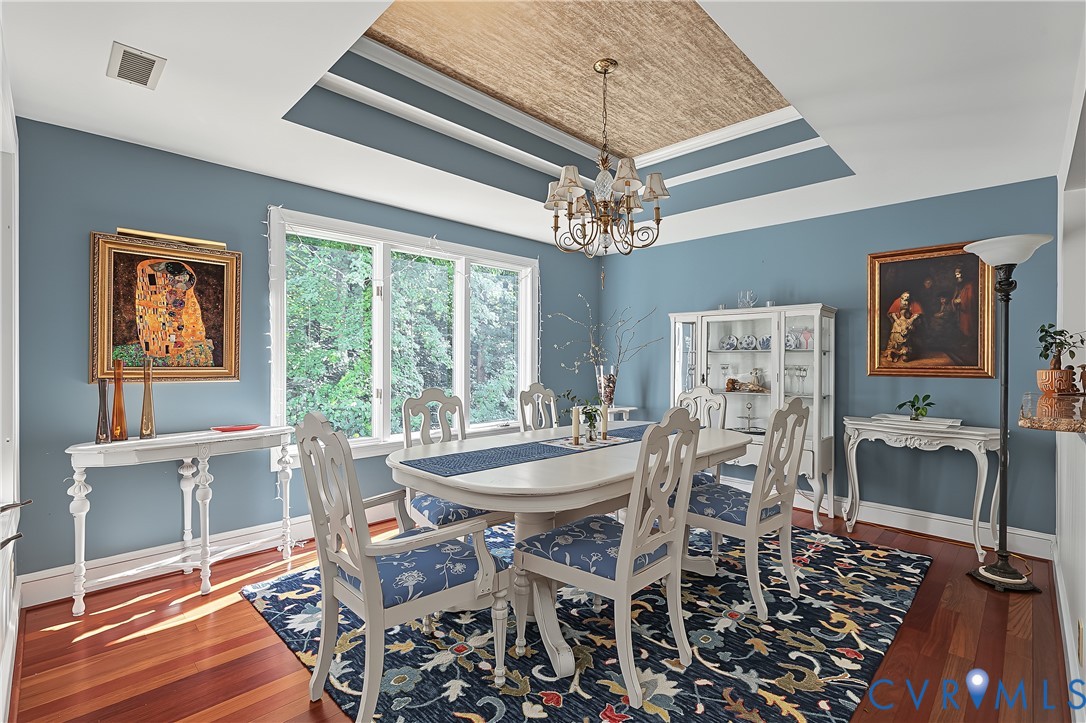 3131 Stony Point Road, Unit B Richmond, VA 23235 - Photo 25 of 65 Tray ceiling with textured inset, chandelier, expa