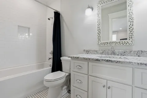 a view of a big yard next to a house