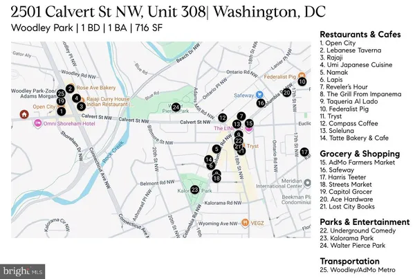 $399,000 | 2501 Calvert Street Northwest, Unit 308, Washington, DC 20008
