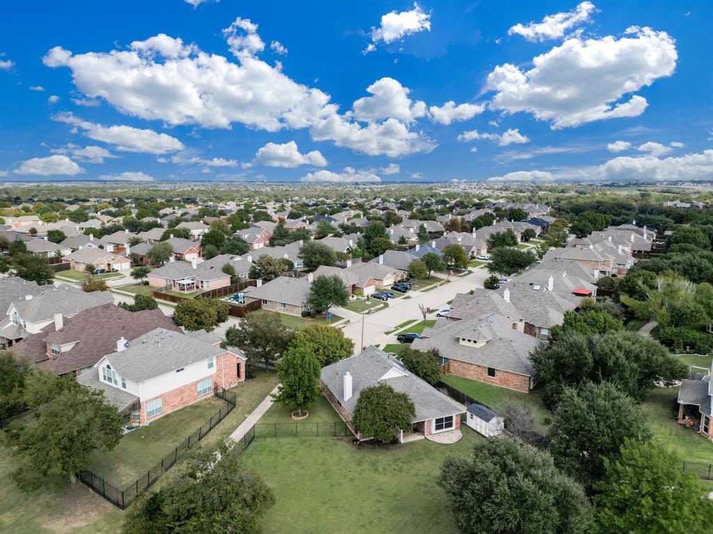 6403 Highland Crest Lane Sachse, TX 75048 - Photo 36 of 40 Aerial view of residential area