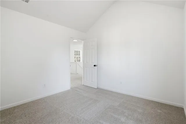 a view of an empty room