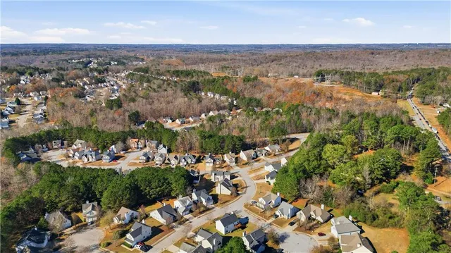 an aerial view of a city