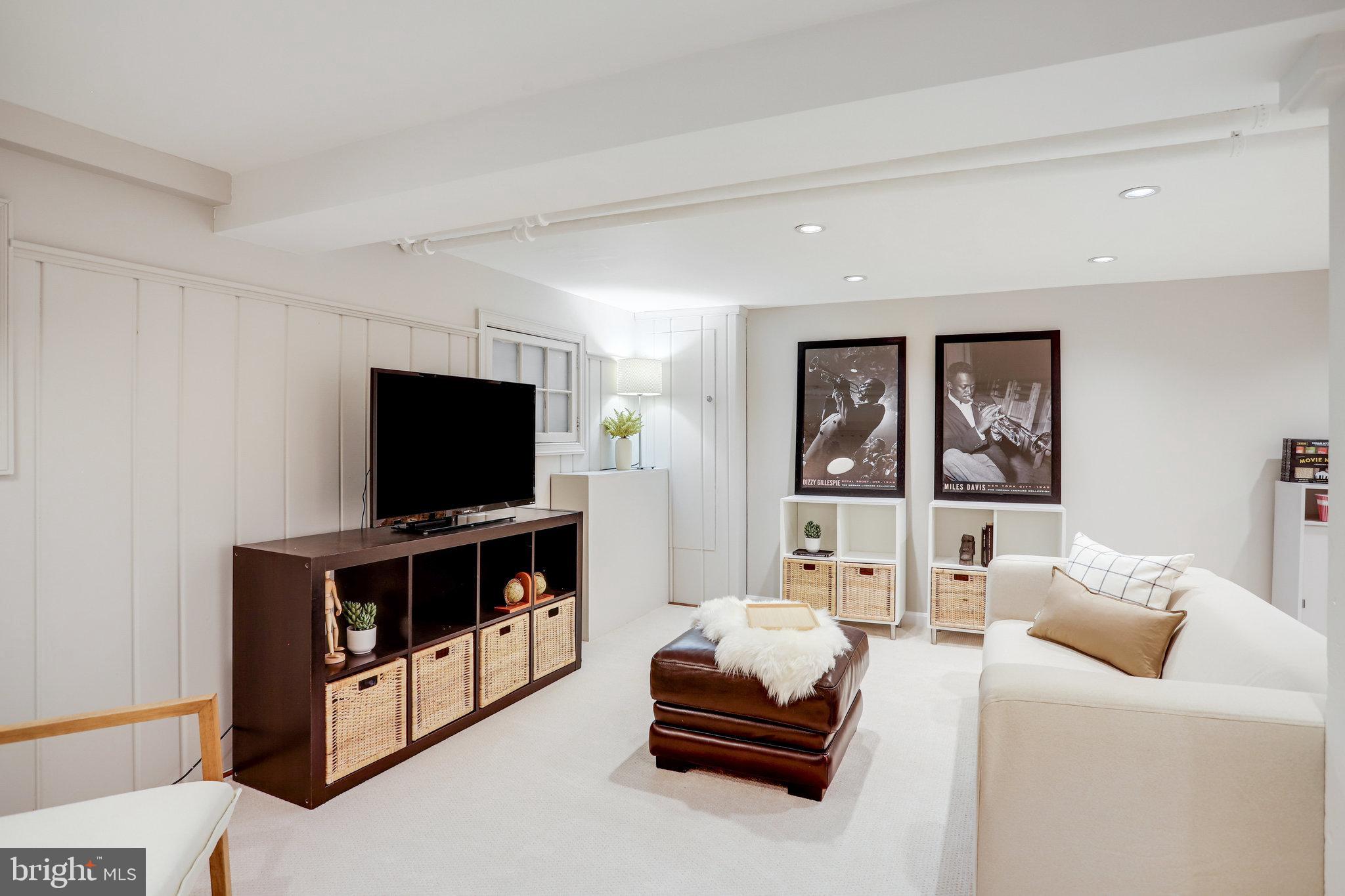 1507 A Street Northeast Washington, DC 20002 - Photo 33 of 57 Flexi lower level rec rm. Movie nights and guests