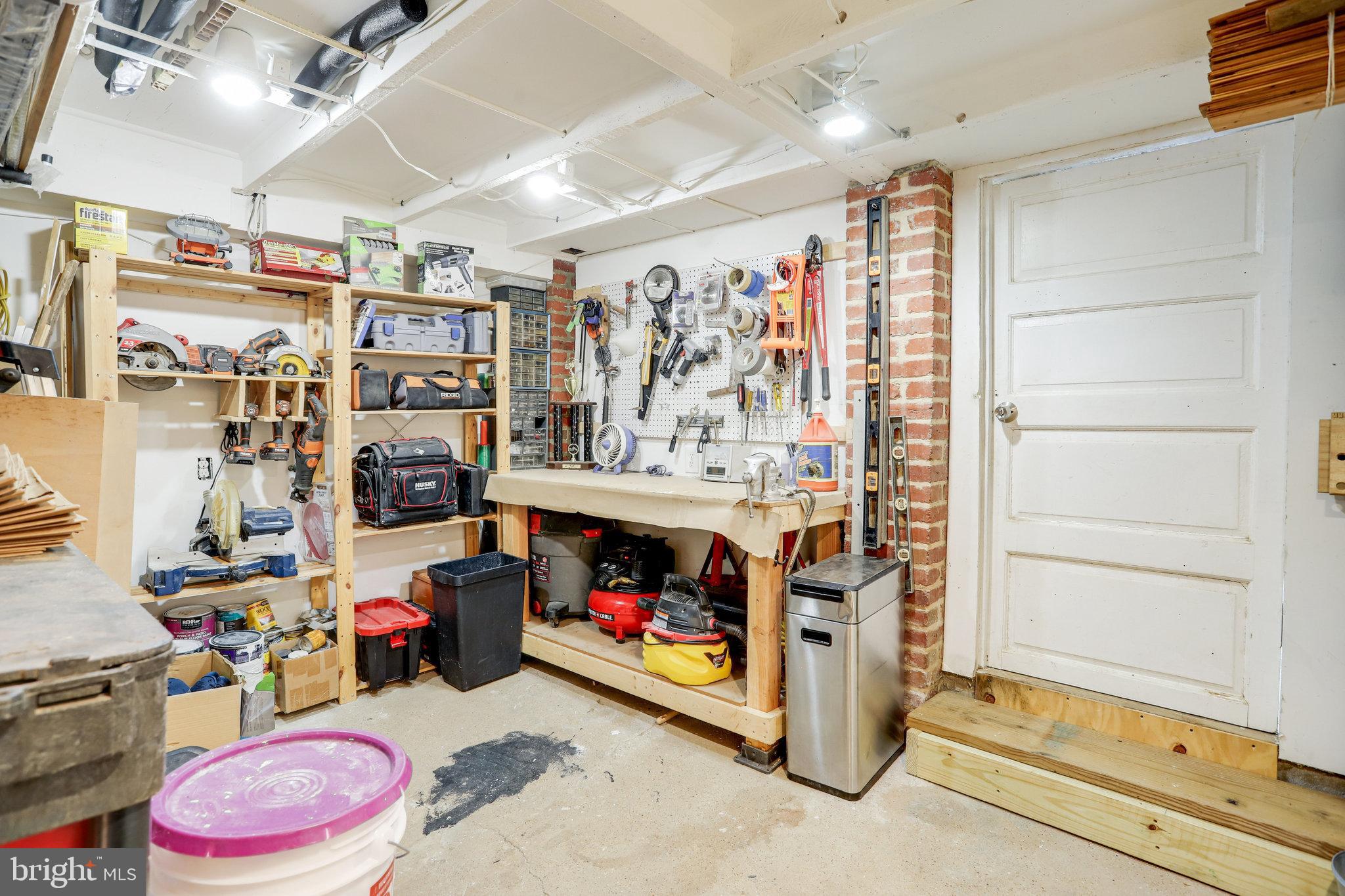 1507 A Street Northeast Washington, DC 20002 - Photo 40 of 57 Large workshop (flexi-use) at rear opens to patio