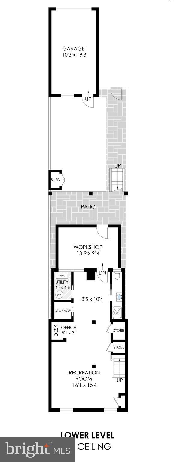 1507 A Street Northeast Washington, DC 20002 - Photo 57 of 57 Lower level floor plan