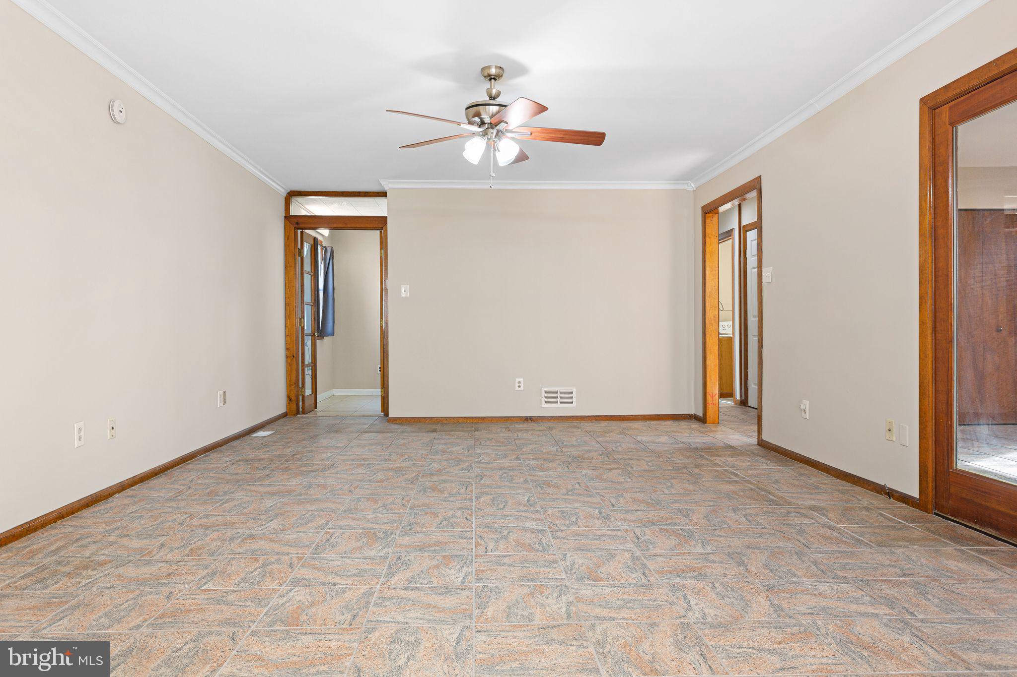 2623 Knights Road Bensalem, PA 19020 - Photo 17 of 50 a view of an empty room with a ceiling fan