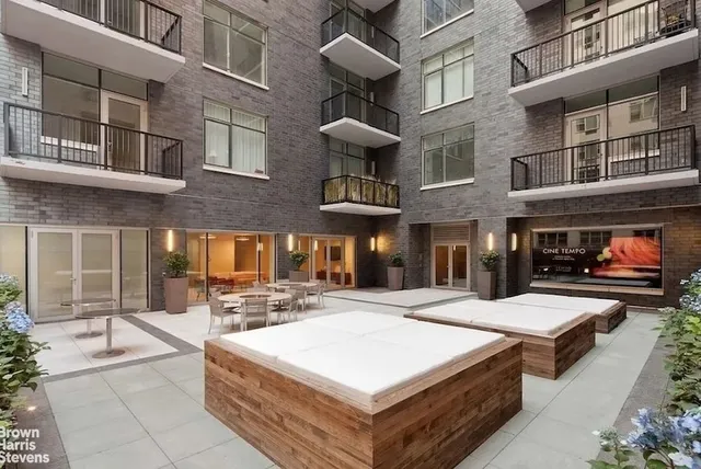 a view of a building with many windows