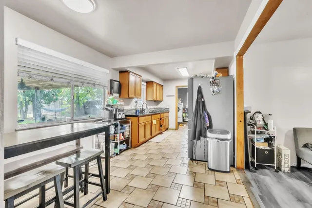 a very nice looking room with a large window