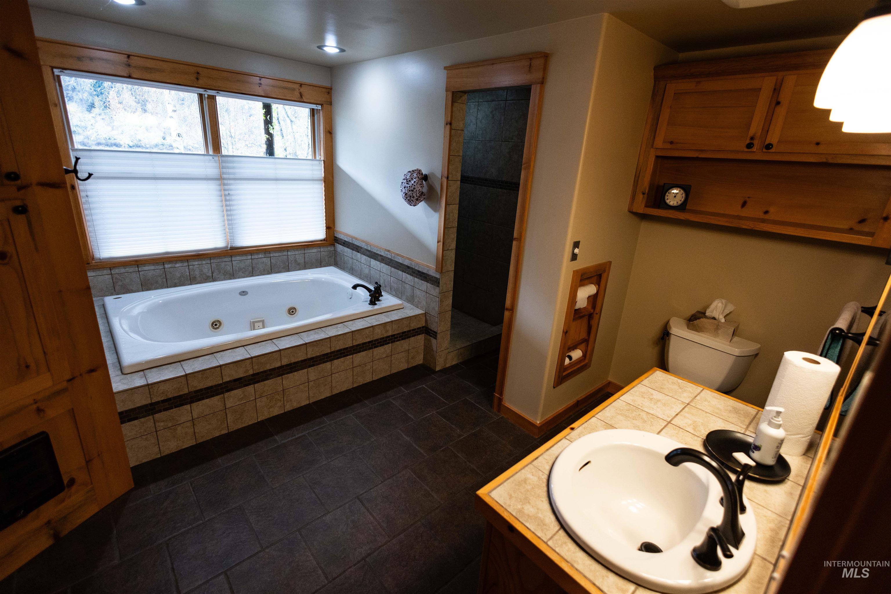 4480 Highway 12 Kamiah, ID 83536 - Photo 40 of 49 Bathroom with a whirlpool tub and vanity