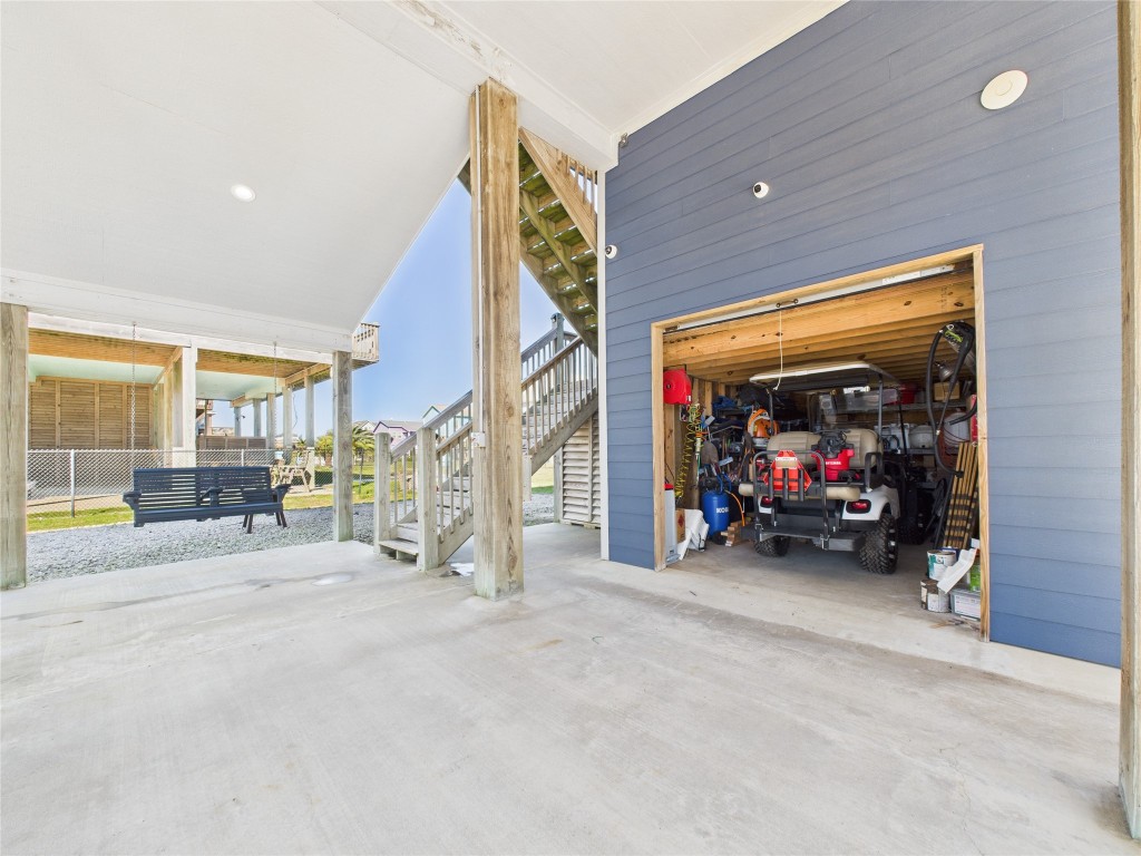 842 Main Street Crystal Beach, TX 77650 - Photo 11 of 45 a view of a car park garage