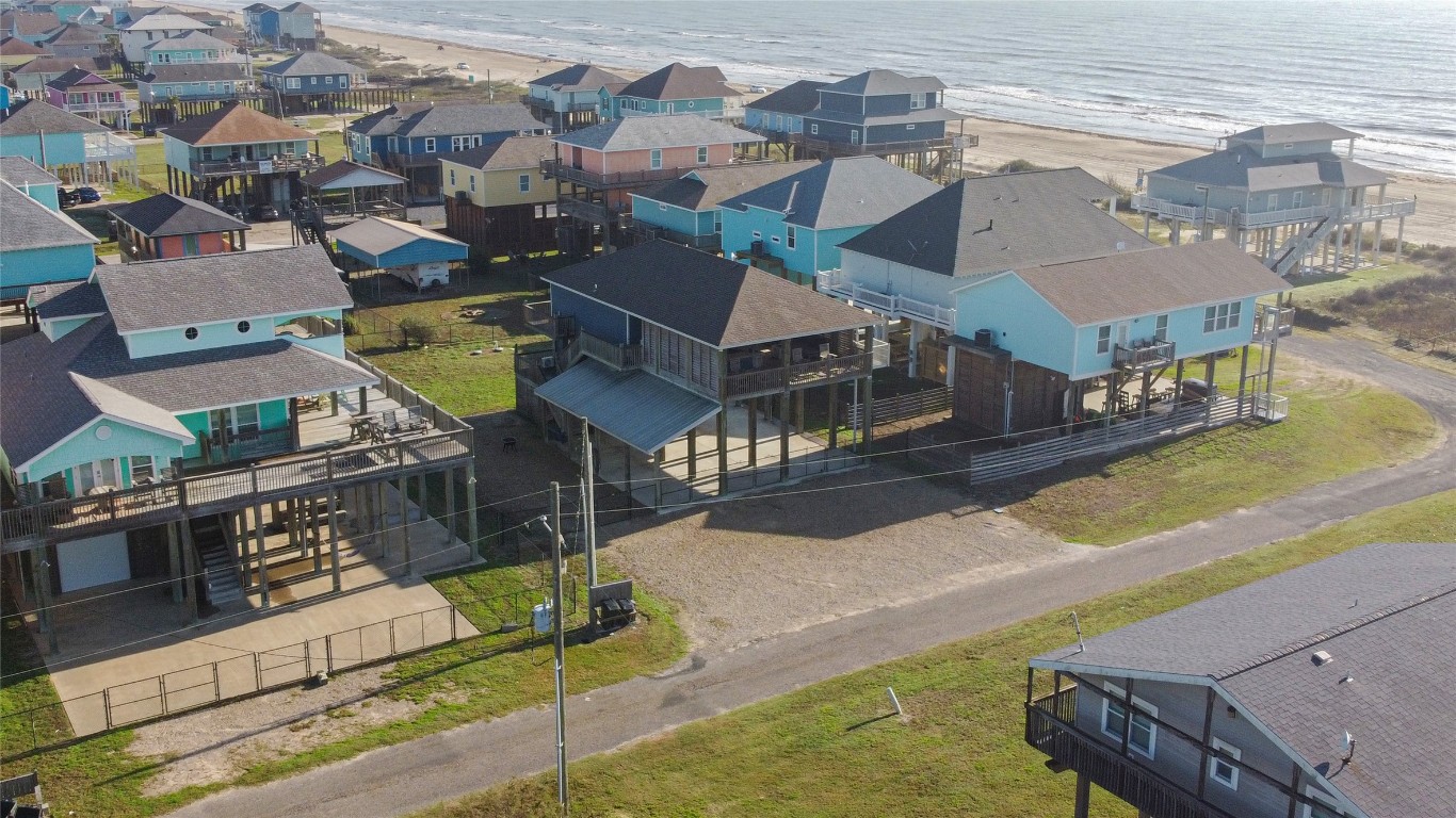 842 Main Street Crystal Beach, TX 77650 - Photo 42 of 45 an aerial view of a house