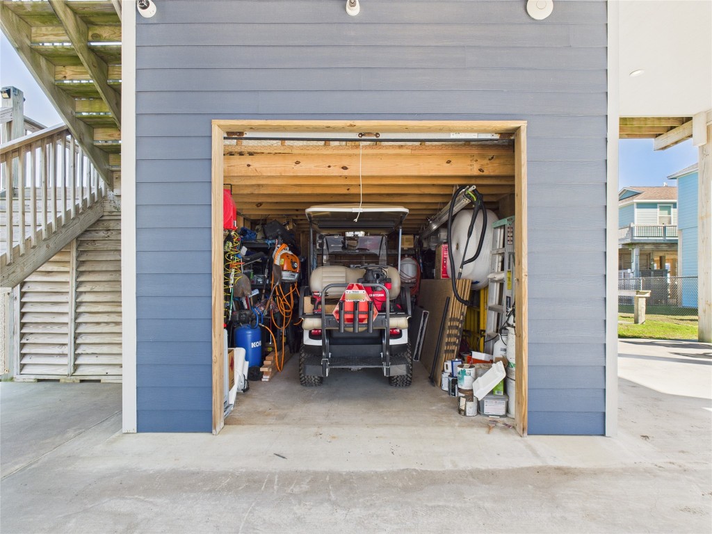 842 Main Street Crystal Beach, TX 77650 - Photo 10 of 45 a view of a storage room with a lot of stuff