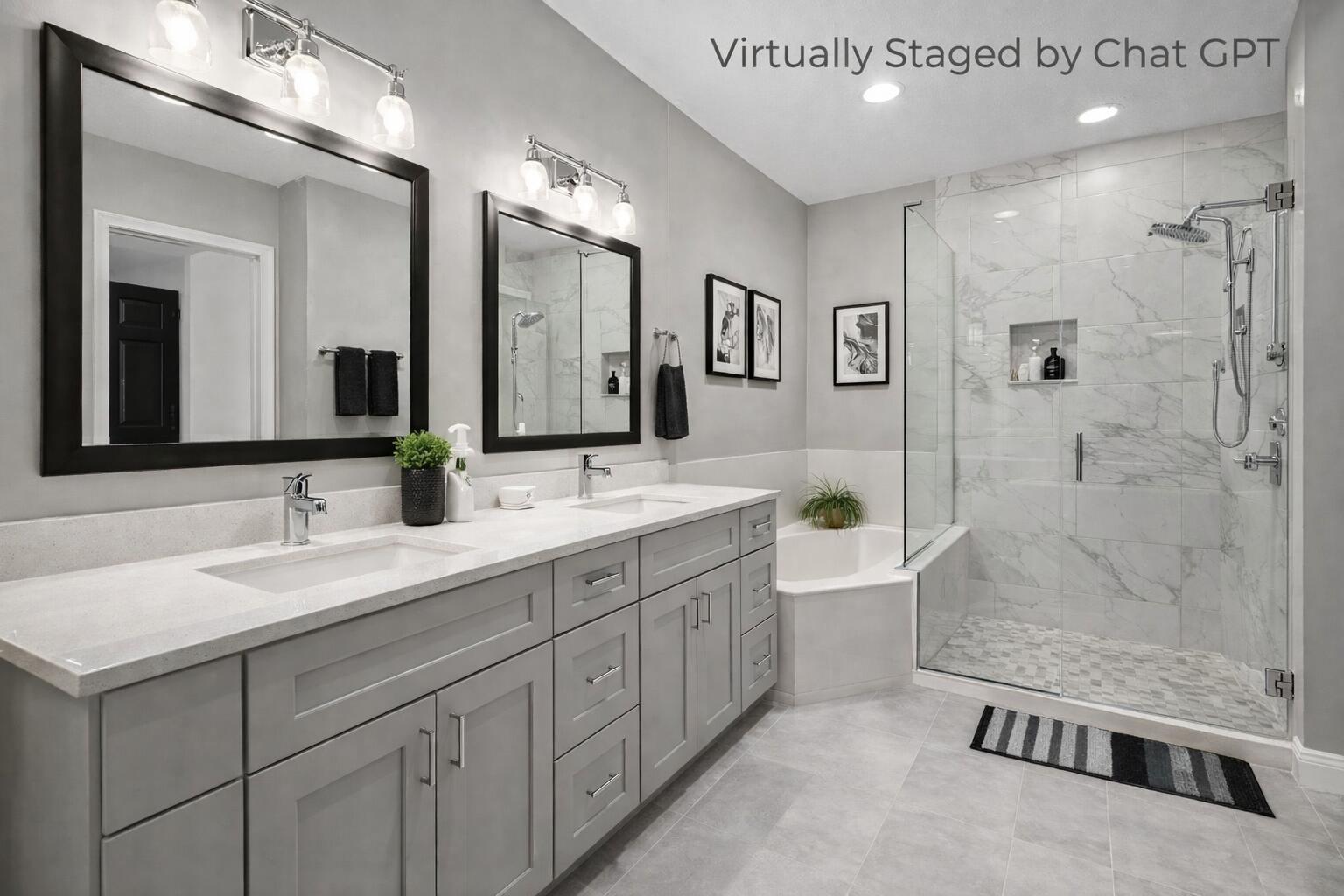 8130 Nadmar Avenue Boca Raton, FL 33434 - Photo 32 of 75 Virtually Staged Primary Bath