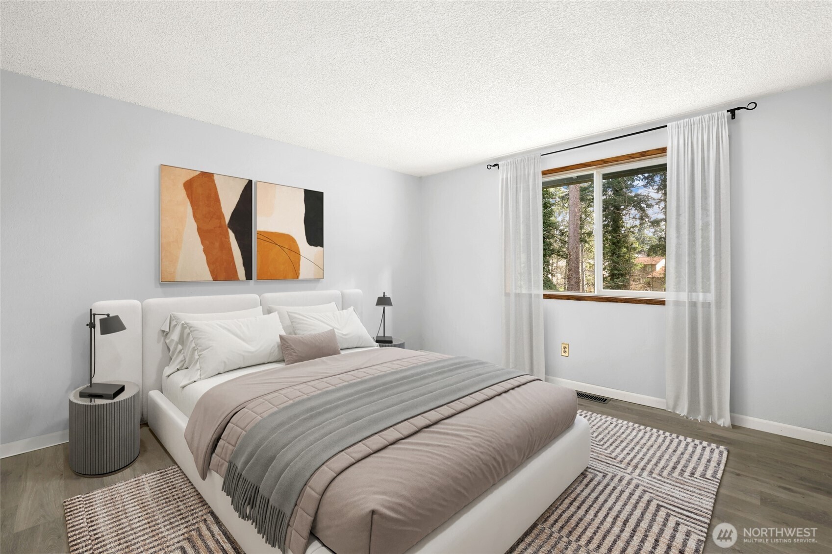 33524 33rd Place Southwest Federal Way, WA 98023 - Photo 13 of 37 a bedroom with a bed and wooden floor