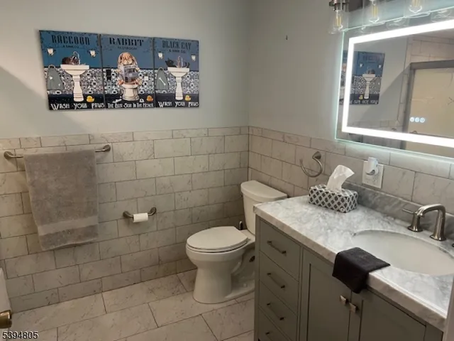 a bathroom with a sink toilet and mirror
