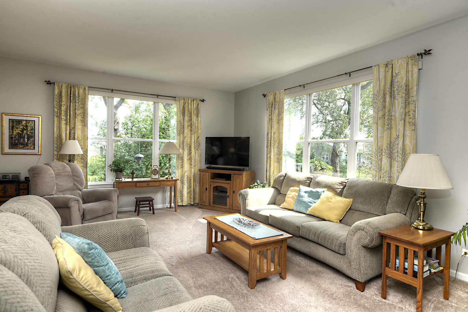 285 Ridge Road North Aurora, IL 60542 - Photo 4 of 24 a living room with furniture and a flat screen tv