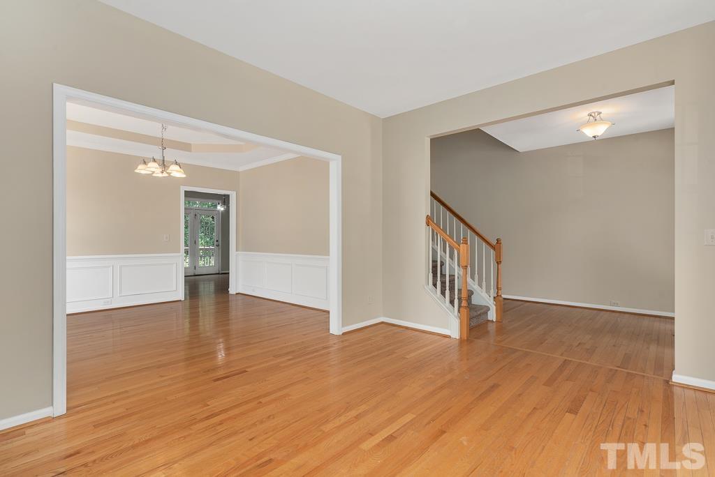 110 Castlebar Lane Durham, NC 27713 - Photo 7 of 32 a view of an entryway with wooden floor