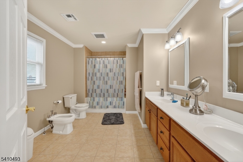 1109 Overlook Terrace Union, NJ 07083 - Photo 24 of 41 a large bathroom with a double vanity sink toilet and a mirror