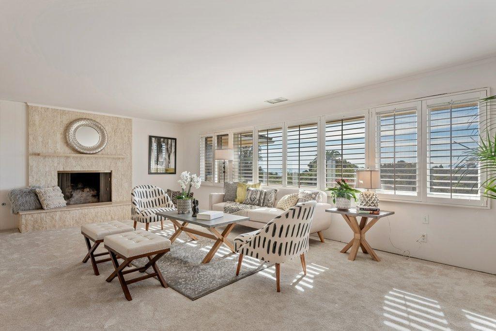 861 Deerpath Road Santa Barbara, CA 93108 - Photo 3 of 24 a living room with furniture and a fireplace