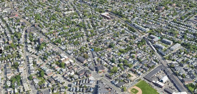 a view of residential buildings