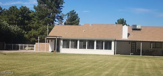 a view of a house with a outdoor space