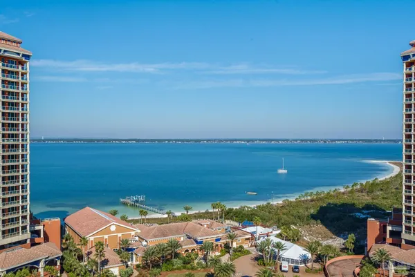 a view of lake and city