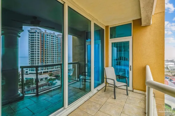a view of balcony and patio