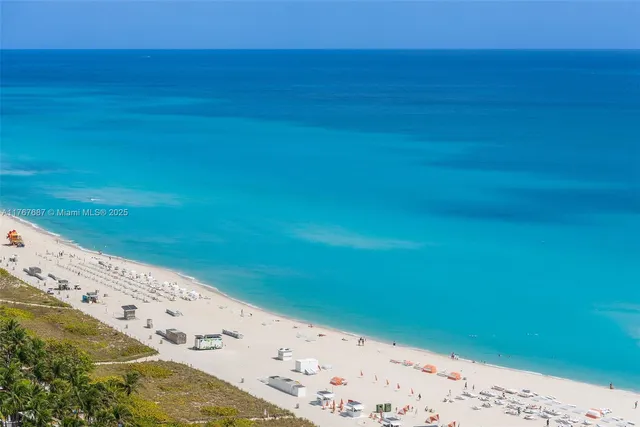 a view of an ocean beach