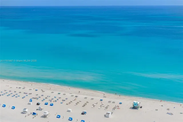 a view of an ocean beach