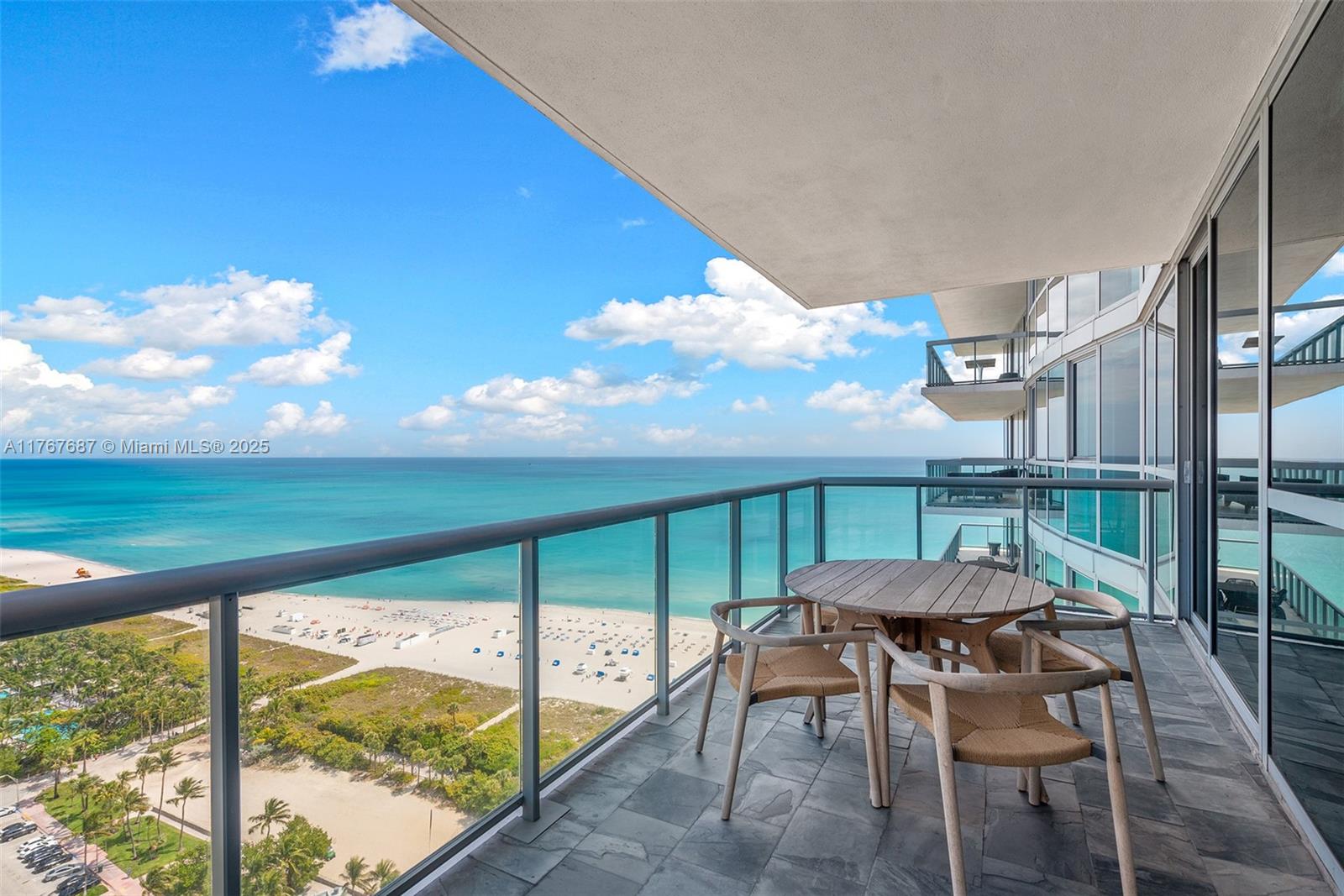 101 20th Street, Unit 3105 Miami Beach, FL 33139 - Photo 10 of 34 a patio with water view and a ocean view