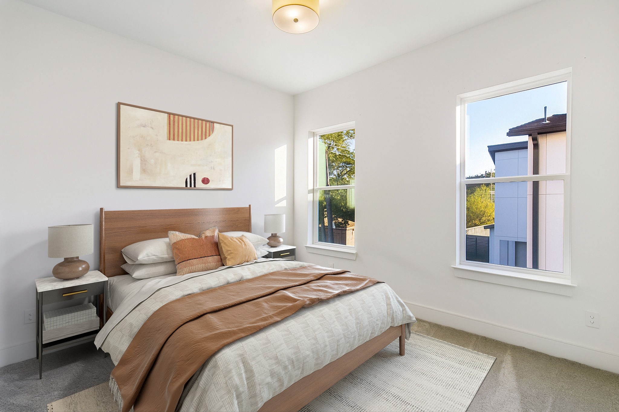 3302 Cardinal Crest Lane Houston, TX 77080 - Photo 30 of 46 a bedroom with a bed and painting on the wall