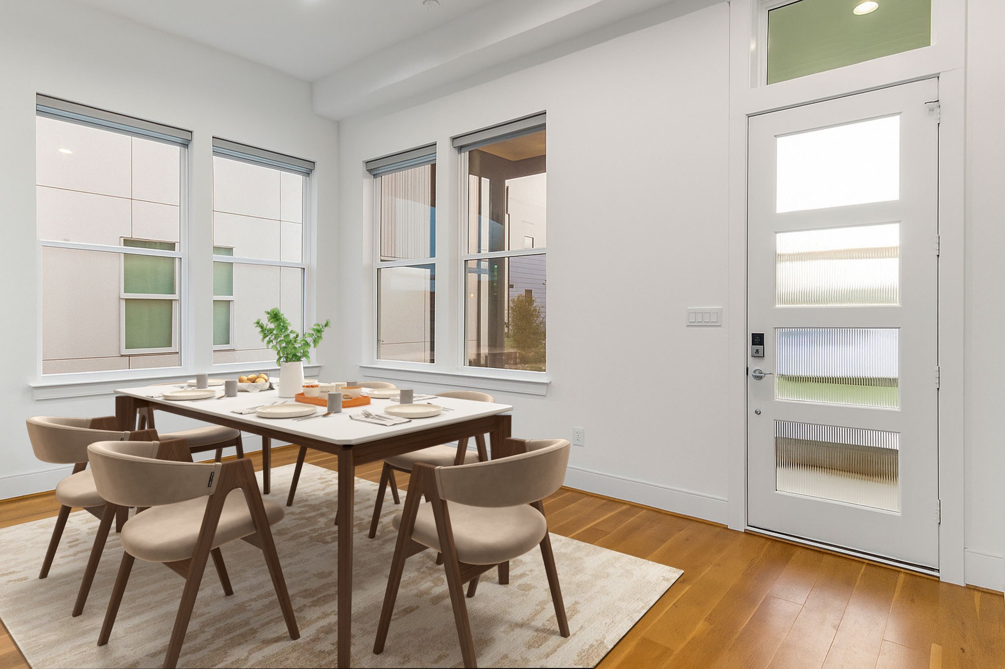 3302 Cardinal Crest Lane Houston, TX 77080 - Photo 5 of 46 a view of a dining room with furniture and wooden floor