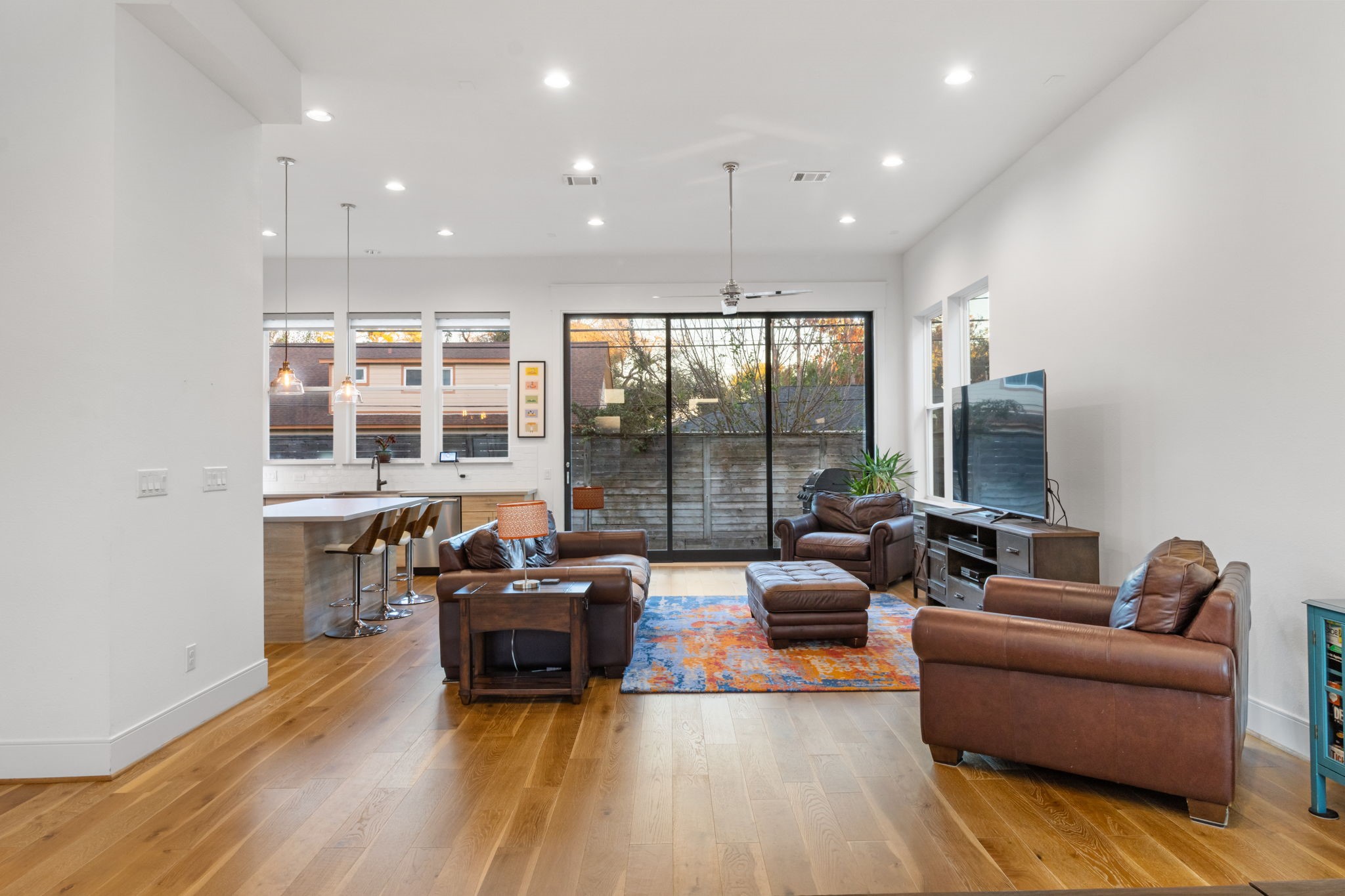3302 Cardinal Crest Lane Houston, TX 77080 - Photo 10 of 46 a living room with furniture and a large window