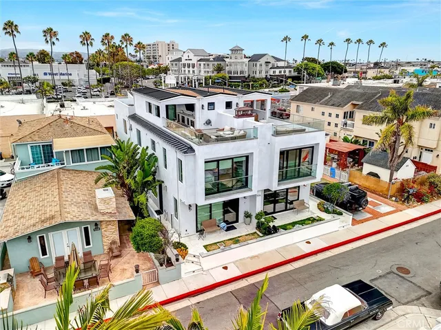 a view of a city that has tall buildings