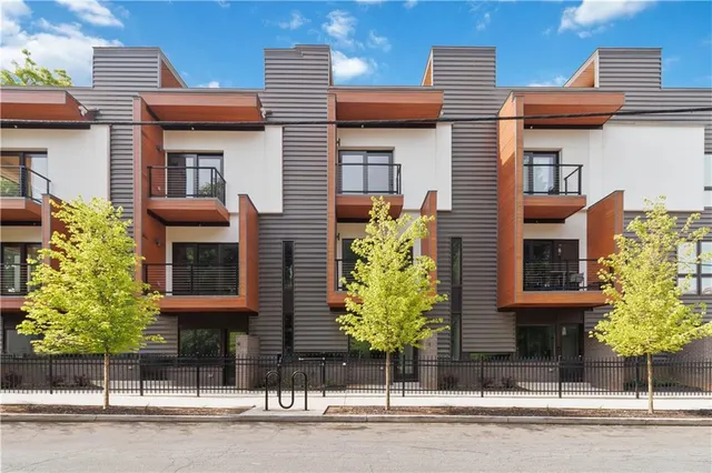 a front view of a house