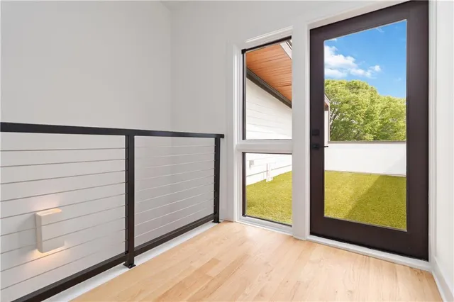 a view of outdoor space and deck