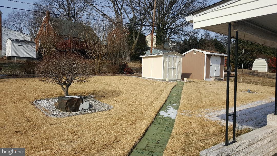 8110 Woodhaven Road Baltimore, MD 21237 - Photo 23 of 25 Another View of Back Yard With Path to Shed