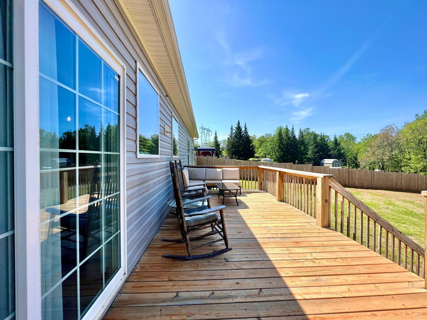 2747 Five Forks Road Bedford, VA 24523 - Photo 34 of 40 a view of a deck with chairs and wooden floor