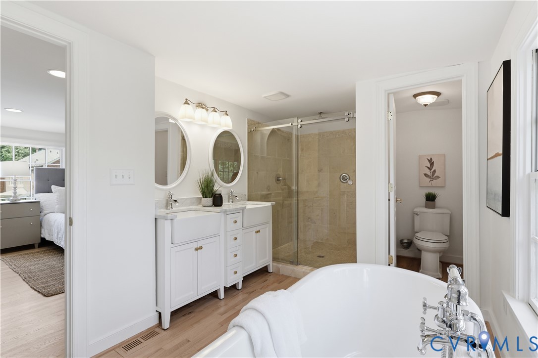 103 Berkshire Road Richmond, VA 23221 - Photo 26 of 48 Bathtub, Tile Shower, Toilet Room, Double Vanity