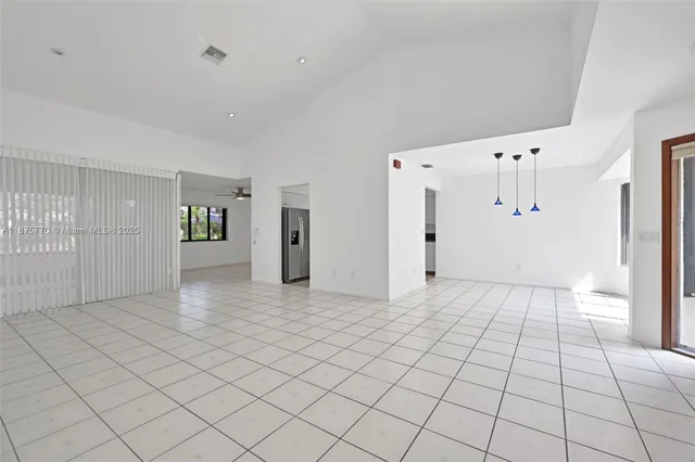 a view of an empty room